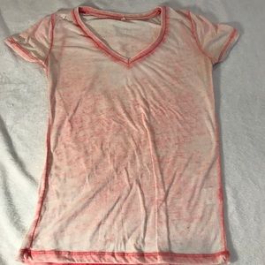 Distressed v neck tee
